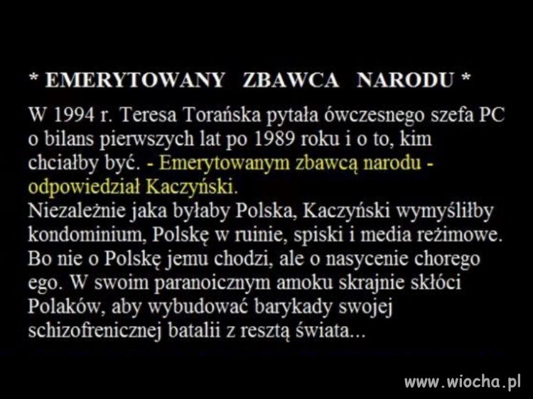 Paranoja nie boli, ale ośmiesza i drogo naród kosztuje…