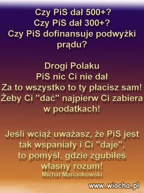 Kto ma to samo zdanie? 