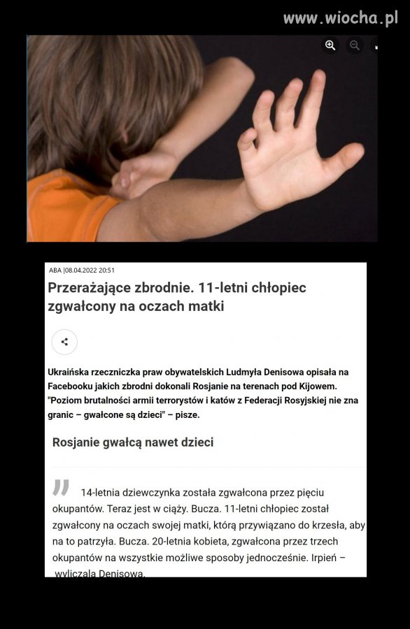 Rosjanie gwałcą nawet dzieci