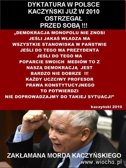 Co się stało z Kaczyńskim? Może to skleroza?