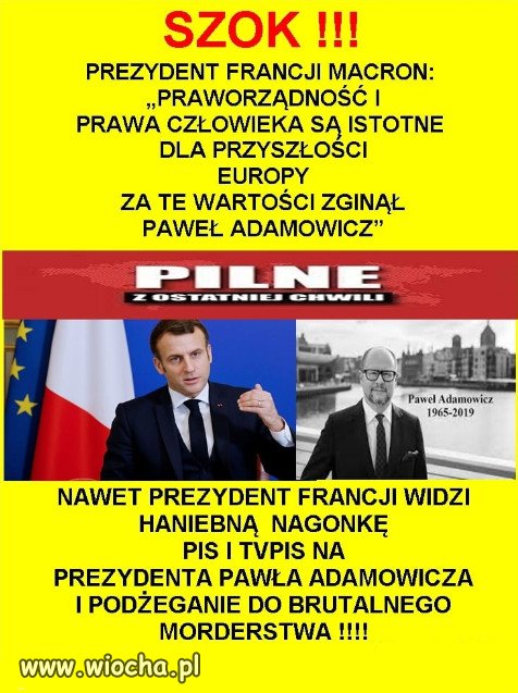 Nic dziwnego że PiS nie lubi Macrona, wolą Le Pen.