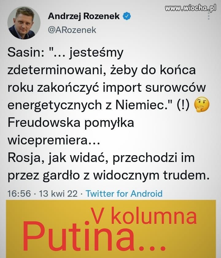 To nie jest przejęzyczenie oni tak myślą.