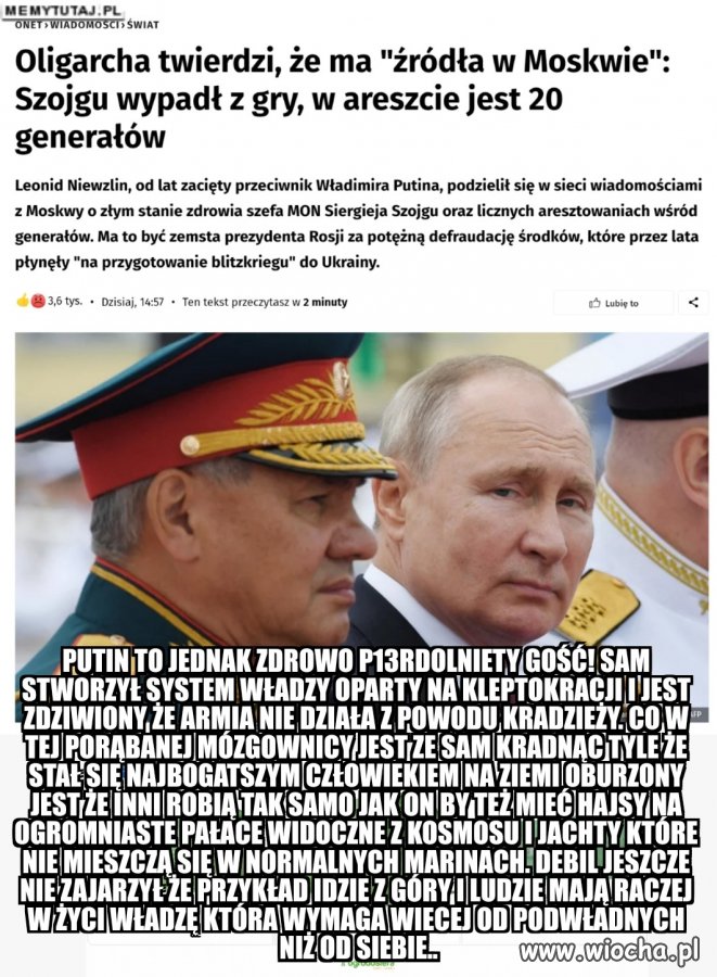 Historia rosji putina to jedna wielka groteska o..