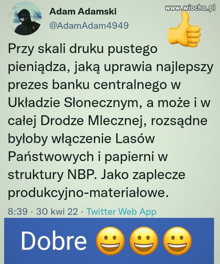 Praktycznie, to już włączyli. Rżną lasy na potęgę.