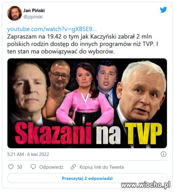 Tylko dzięki kłamliwej propagandzie maja szanse przetrwać!