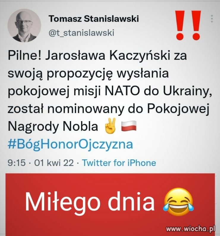 Jarek nominowany 