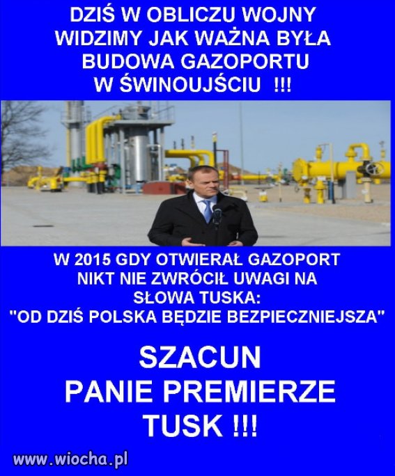 Wielki szacunek dla Donalda Tuska, to prawdziwy polityk!