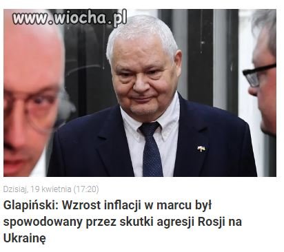 Inflacja to wynik wojny ???