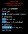 I nadal mocno siedzi na stolku, same kryształy...