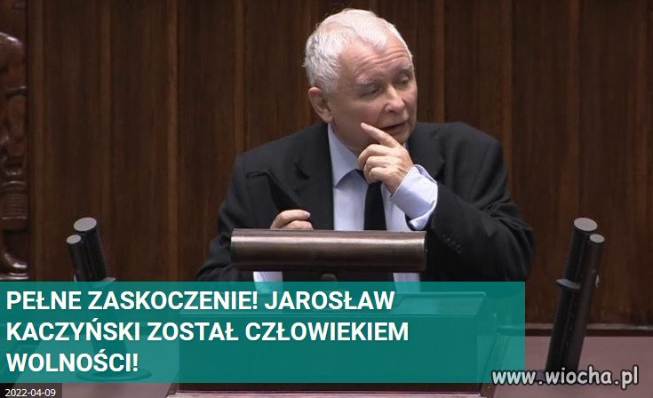 Pojecie wolnosci Kaczynskiego, to jak wolnosc Putina!