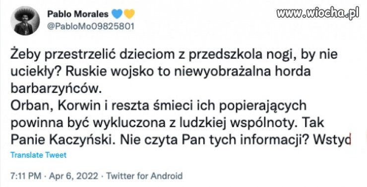 Kaczyński czytać nie potrafi ?