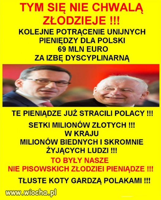 Za glupote cwaniakow PiSu, zaplaca wszyscy Polacy!