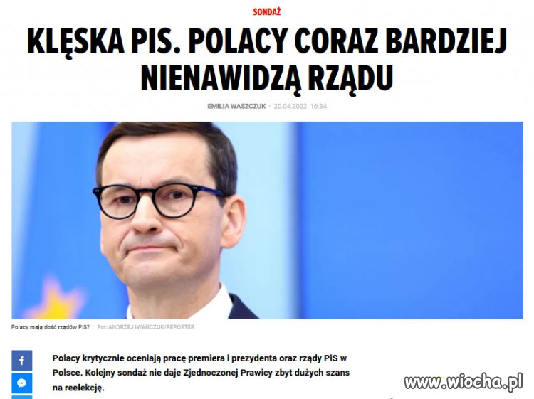 Z pracy rządu PiS zadowolonych jest zaledwie 31%