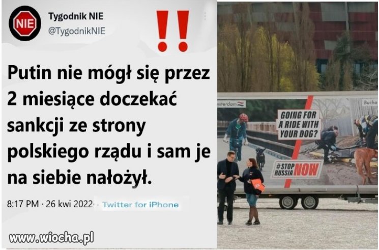 Sankcje.  Gdzie oni pojechali z tymi bilbordami?