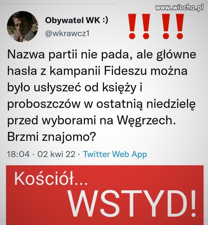 Dyktatorzy są zawsze blisko kościoła i działają 