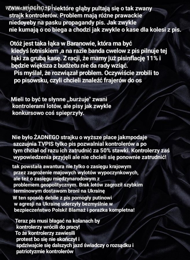 Konflikt kontrolerzy lotów vs. Pis