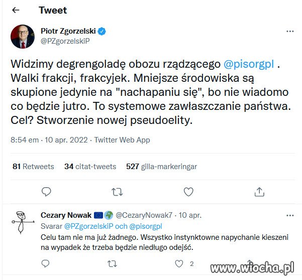 PIS jest skupiony jedynie na napychaniu własnych kieszeni