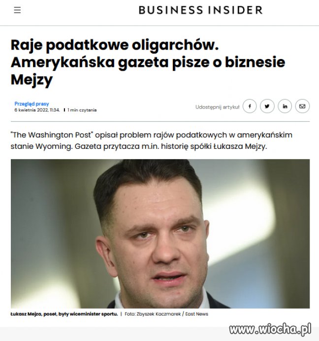 Oligarchowie i spółka Mejzy ...The Washington Post