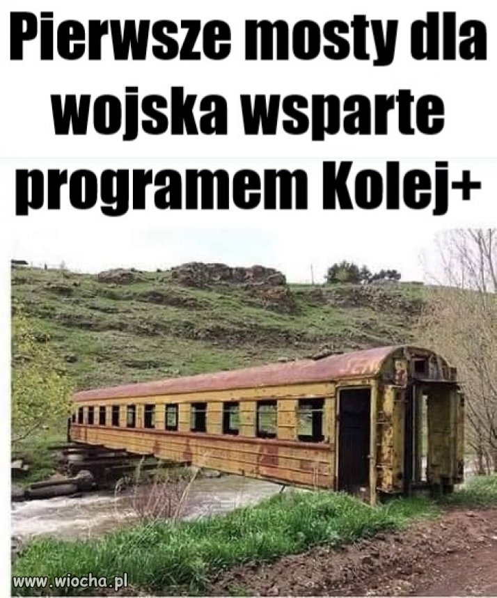 Pierwsze mosty dla wojska wsparte programem Kolej+