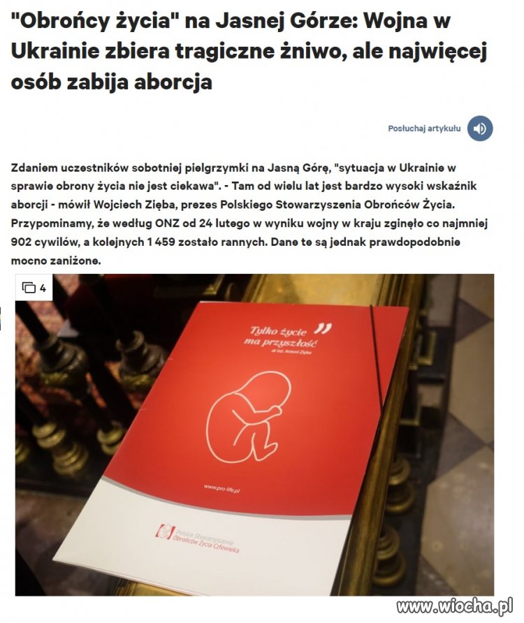 Aborcja większym złem niż wojna!!!