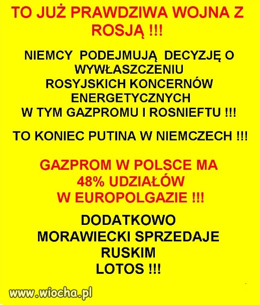 Kolejny dowód ze PiS to kolaboranci Putina...