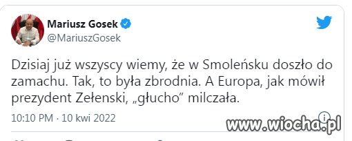 Jeśli to był zamach to czemu nie zareagowało NATO?