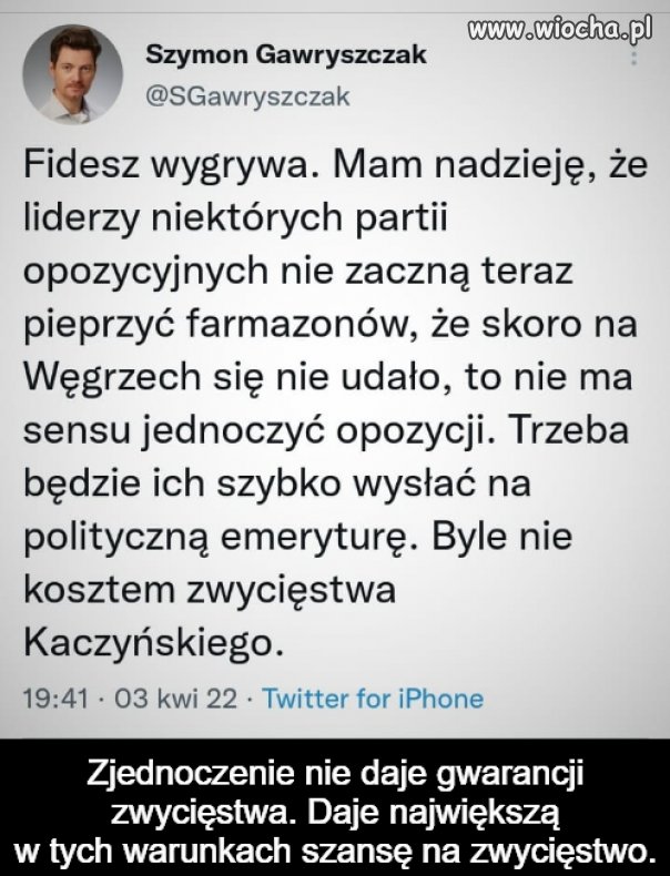 Zjednoczenie nie daje gwarancji ???