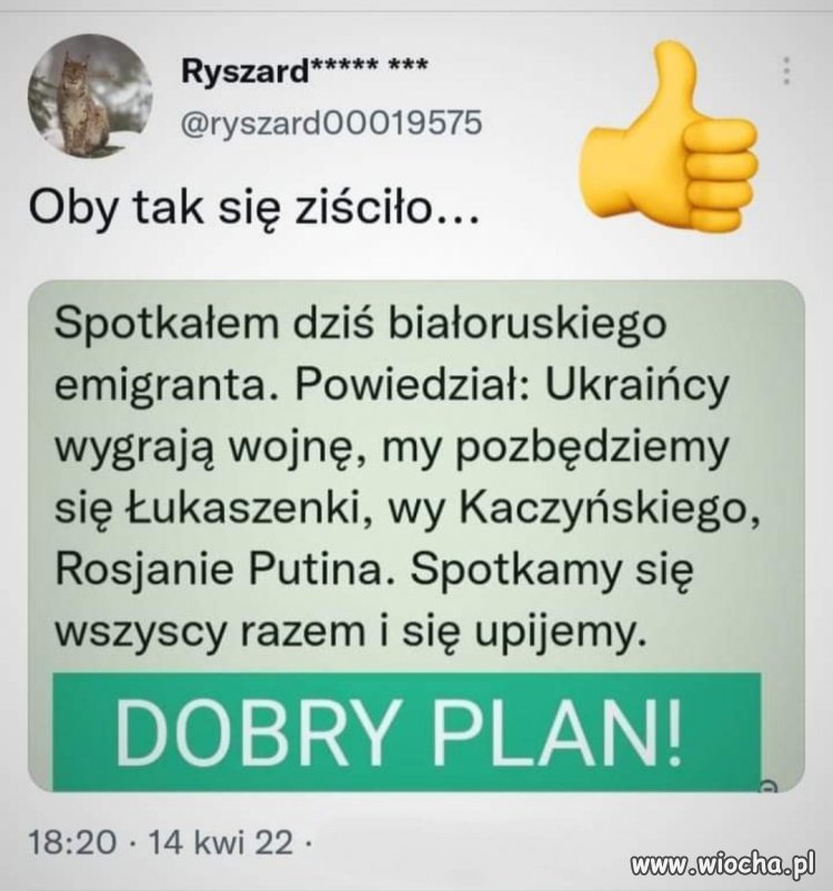 Byłoby pięknie gdyby to się spełniło...