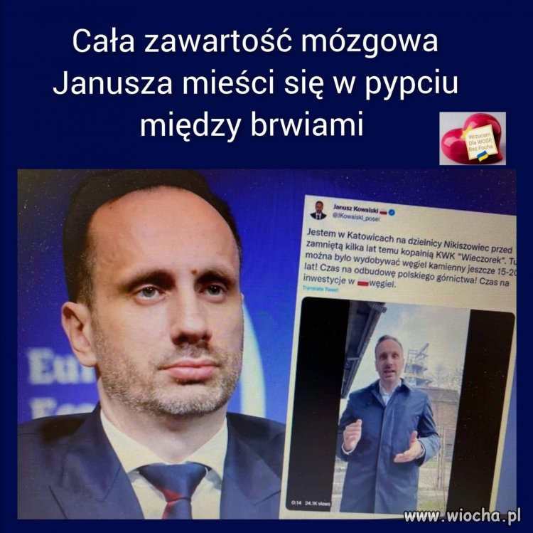Typowy przedstawiciel zjednoczonej prawicy. 