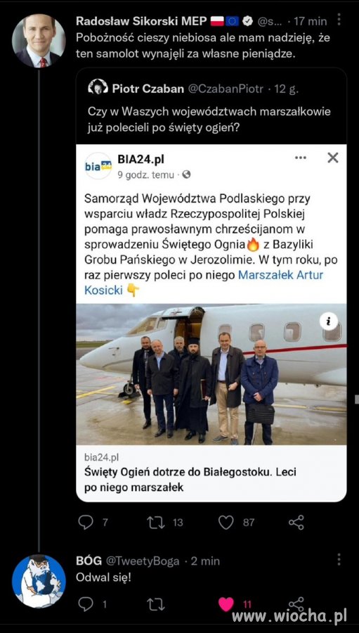 Raczej płonne nadzieje, że za własne...