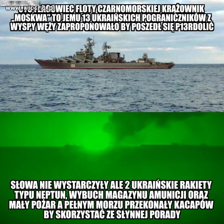 Kacapy już tak mają. Grzecznej prośby nie...