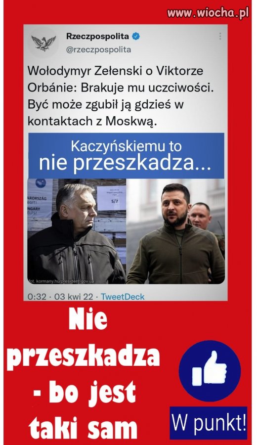 Co ma przeszkadzać, jak on jest taki sam