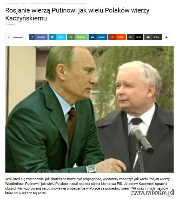 Ta sama polityka...podobna propaganda.