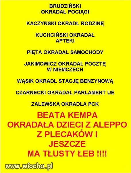 PiS to partia złodziei, oszustów i kłamców!