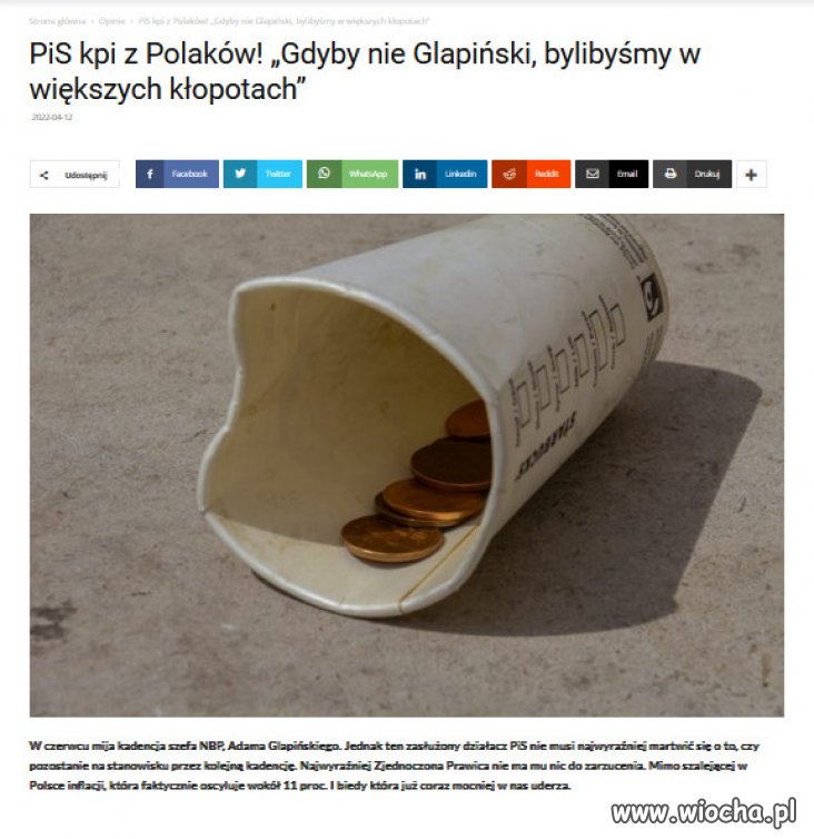 Rezultat jego pracy już wszyscy widzą...w portfelach!