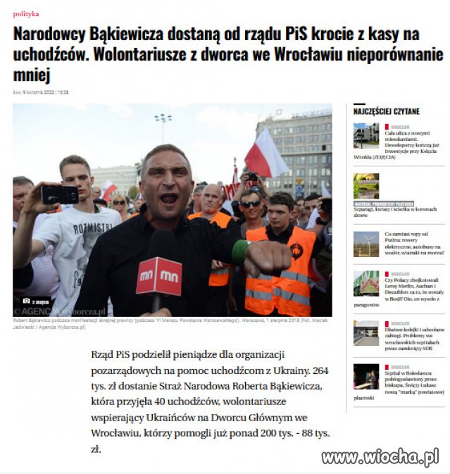 PiS Jugent Bakiewicza, gloryfikowany ekonomicznie!