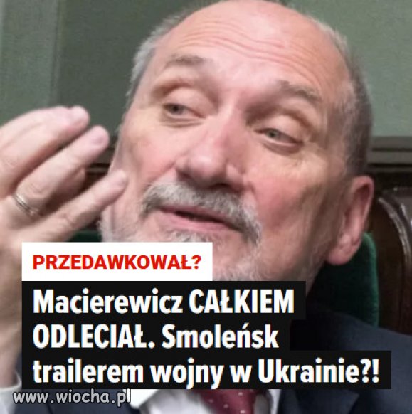 Macierewicz przedawkował leki?