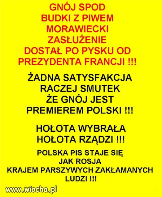 Brawo Prezydent Francji.