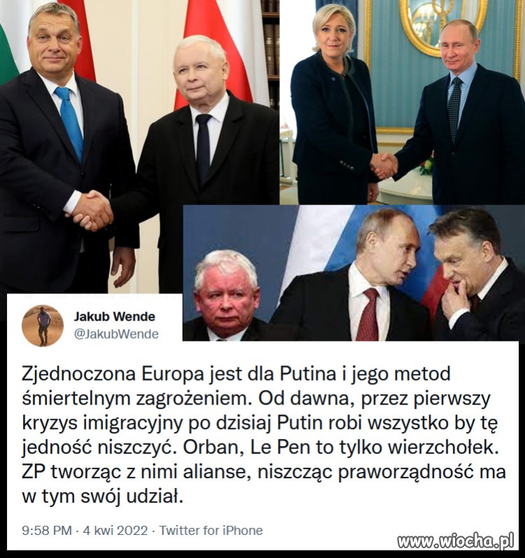 Zjednoczona Europa jest zagrożeniem dla Putina 