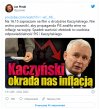 Propaganda PiS zwaliła winę za inflację na wojnę.