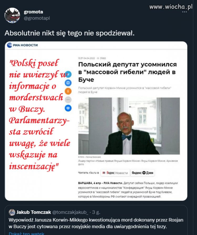 Jest ''sławny'' i go cytują...   