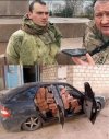 Próbował odjechać z łupami wojennymi!!!