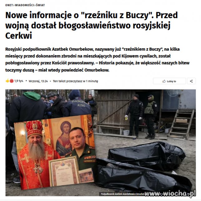 Błogosławiony zwyrodniały bandyta, przez sektę kościoła!
