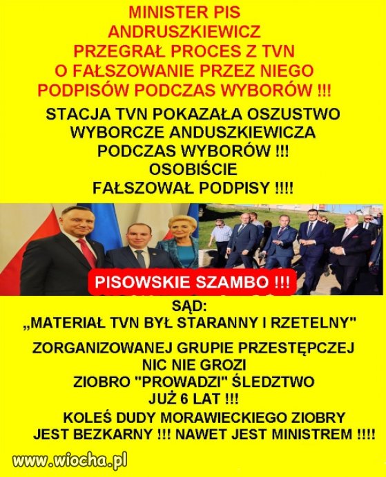 Polską rządzą cwaniacy i oszuści...sądownie potwierdzone!
