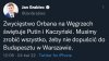 Putin i Kaczyński otwierają szampana 