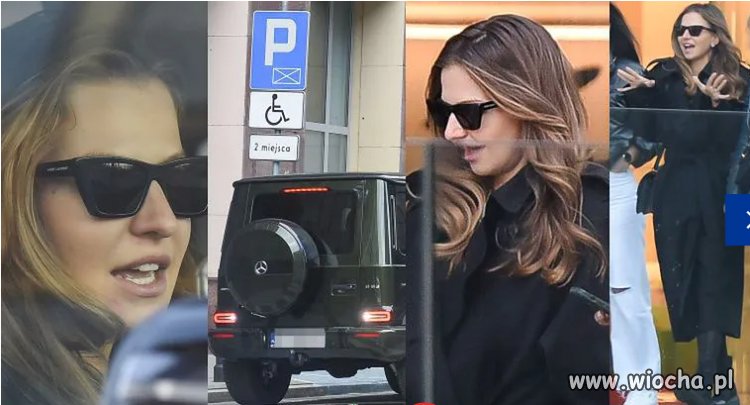 Anna Lewandowska parkuje na miejscu dla