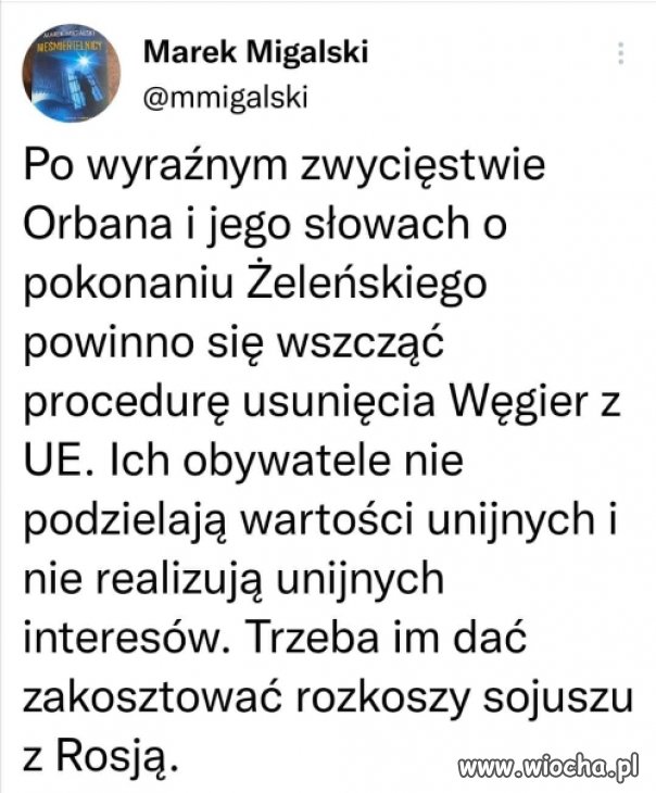 Zgadzam się z Markiem Migalskim 