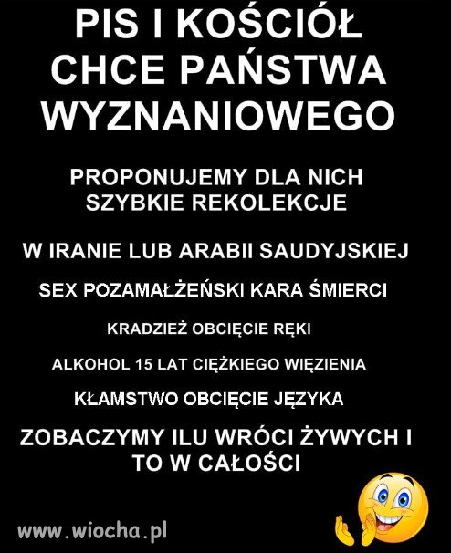 Sekcie kosciola juz nie wystarczaja pieniadze, chca rzadzic!