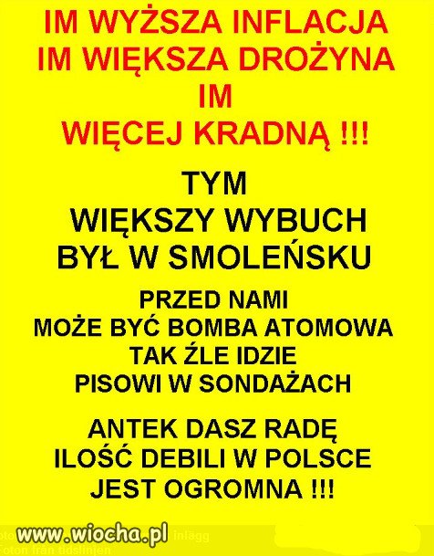 Powstaje pytanie: Czy Polska rządzą debile?