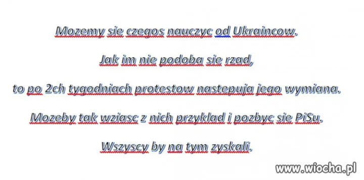 Możemy się czegoś nauczyć od Ukrainców.